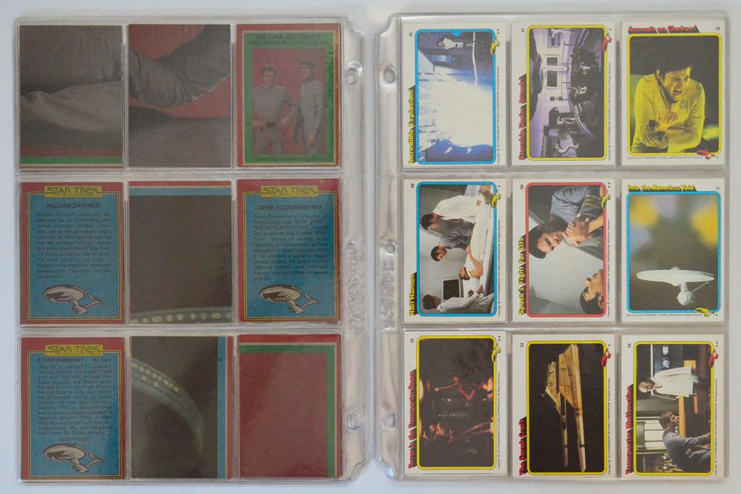 Star Trek : The Motion Picture Trading Card set by Topps (cards 46-54)