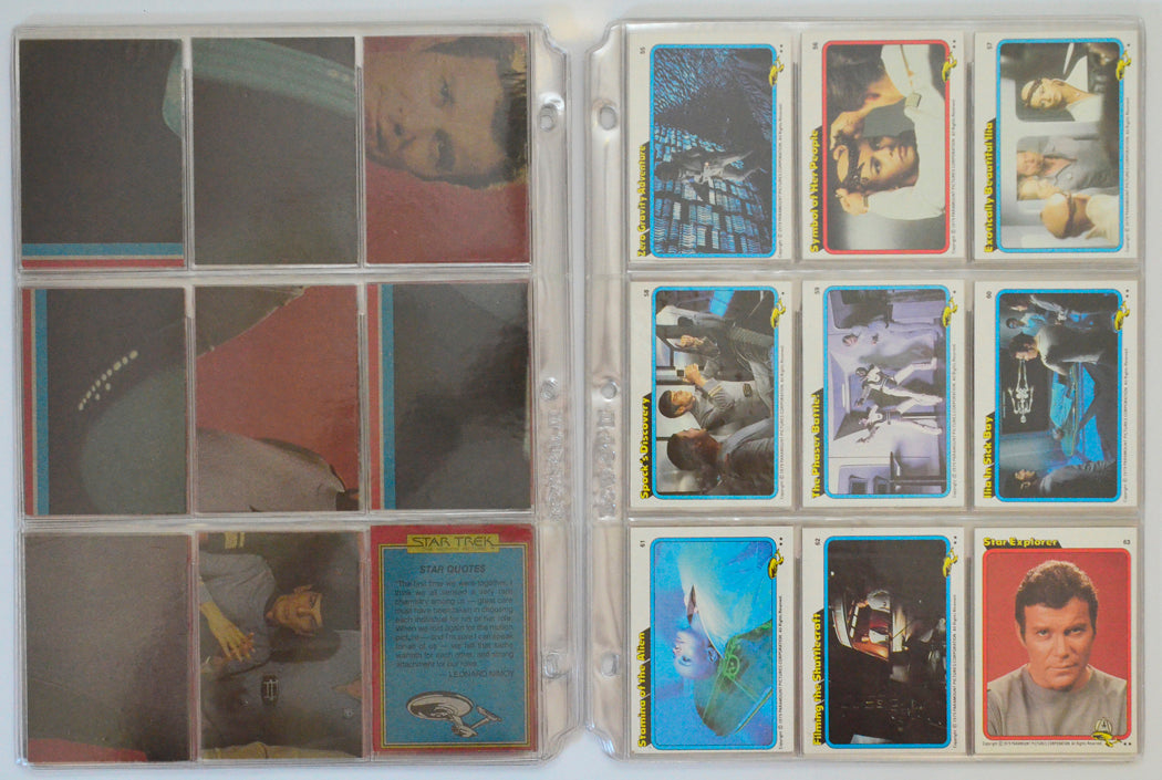 Star Trek : The Motion Picture Trading Card set by Topps (cards 55-63)