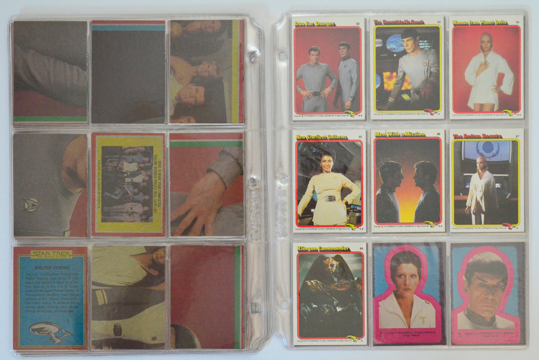Star Trek : The Motion Picture Trading Card set by Topps (cards 82-88)