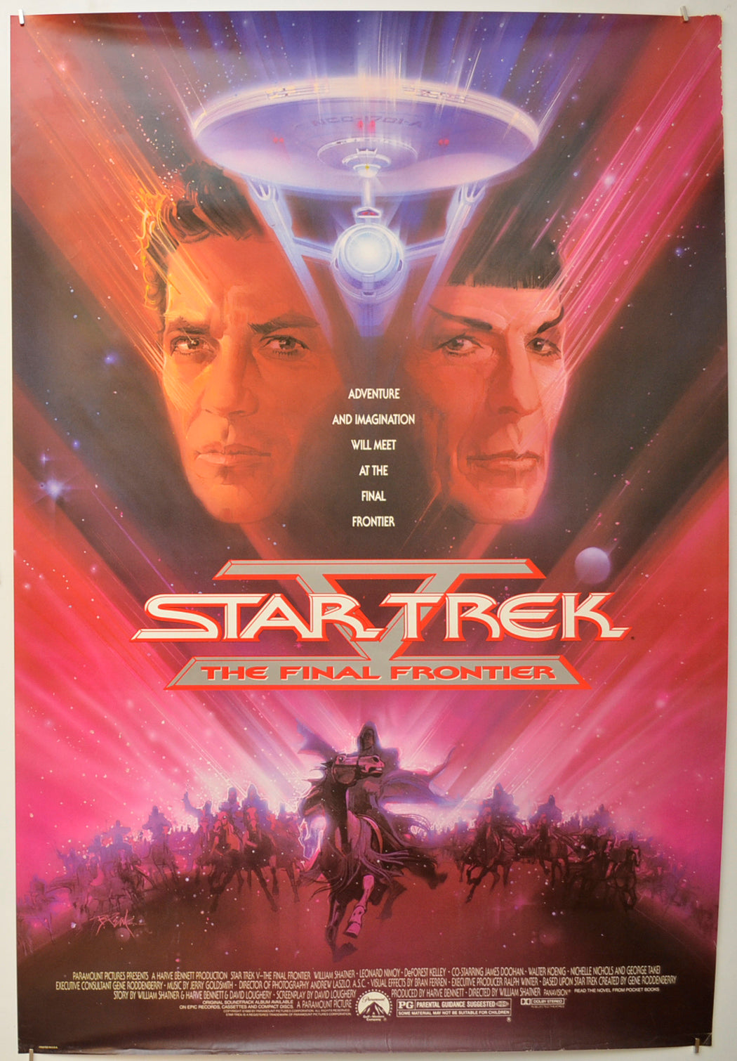 Star Trek V - The Final Frontier Original One Sheet Poster - Film Poster - Movie Poster  