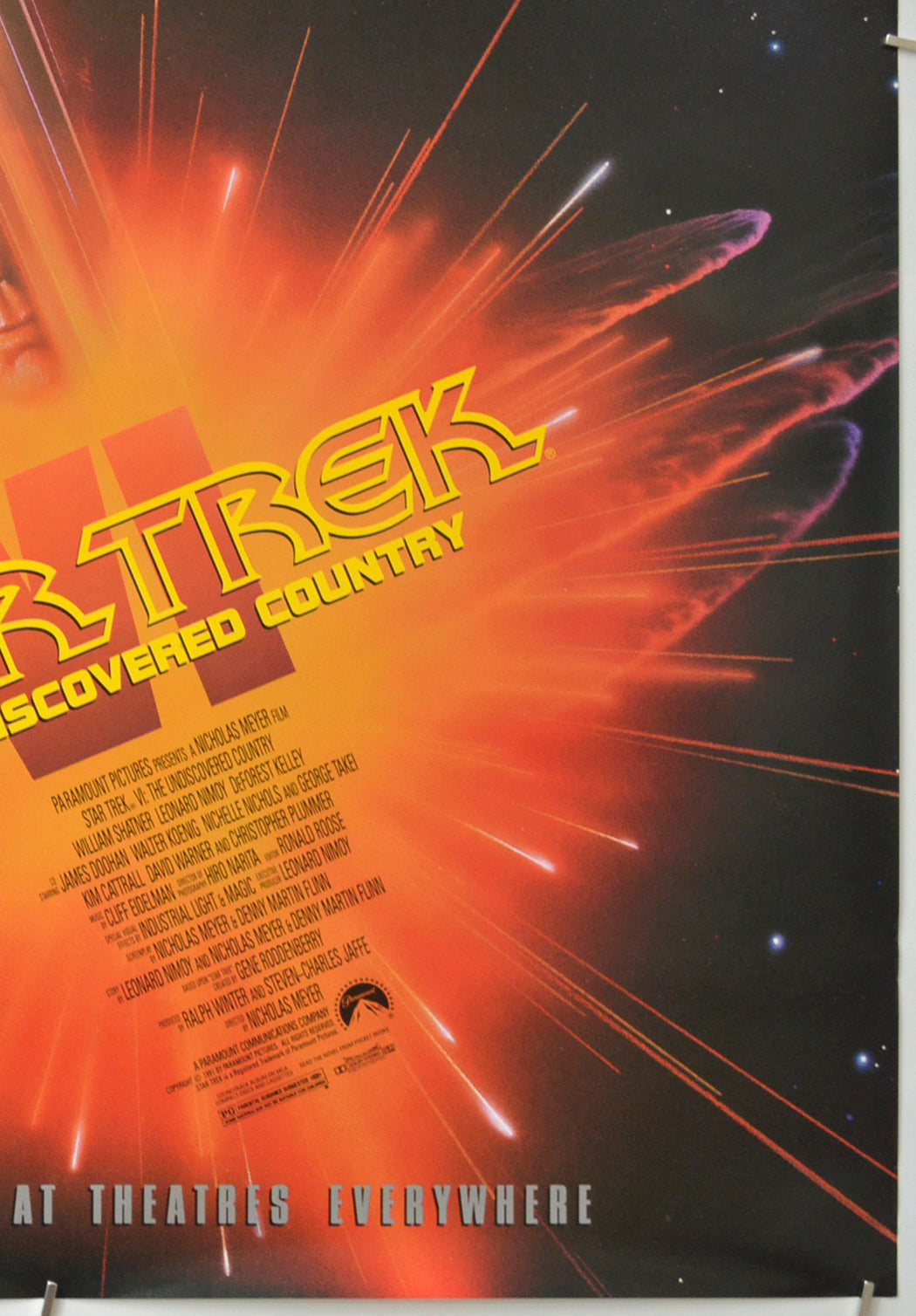 STAR TREK VI - THE UNDISCOVERED COUNTRY (Bottom Right) Cinema One Sheet Movie Poster 