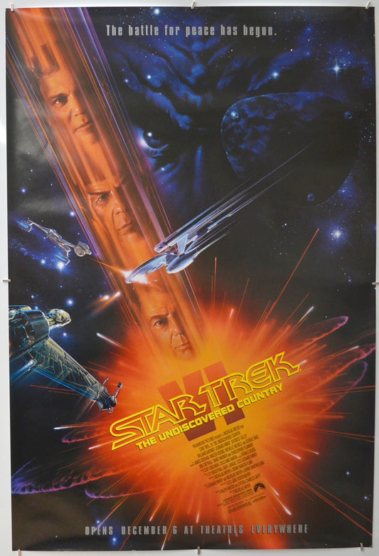 Star Trek VI - The Undiscovered Country Original One Sheet Poster - Film Poster - Movie Poster