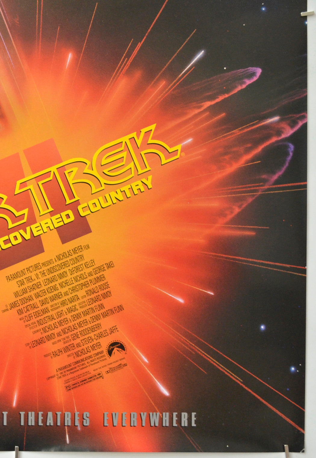 STAR TREK VI - THE UNDISCOVERED COUNTRY (Bottom Right) Cinema One Sheet Movie Poster 