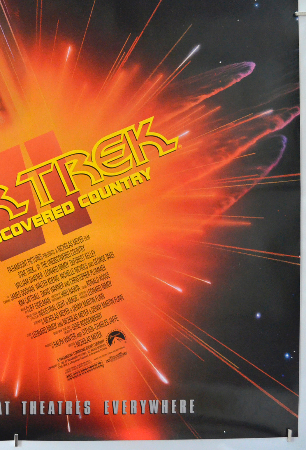 STAR TREK VI - THE UNDISCOVERED COUNTRY (Bottom Right) Cinema One Sheet Movie Poster 