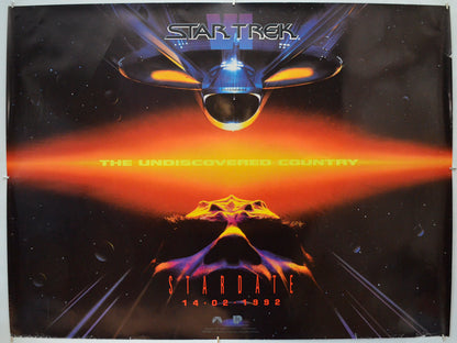 Star Trek VI - The Undiscovered Country (Teaser / Advance Version) Original Quad Poster - Film Poster - Movie Poster