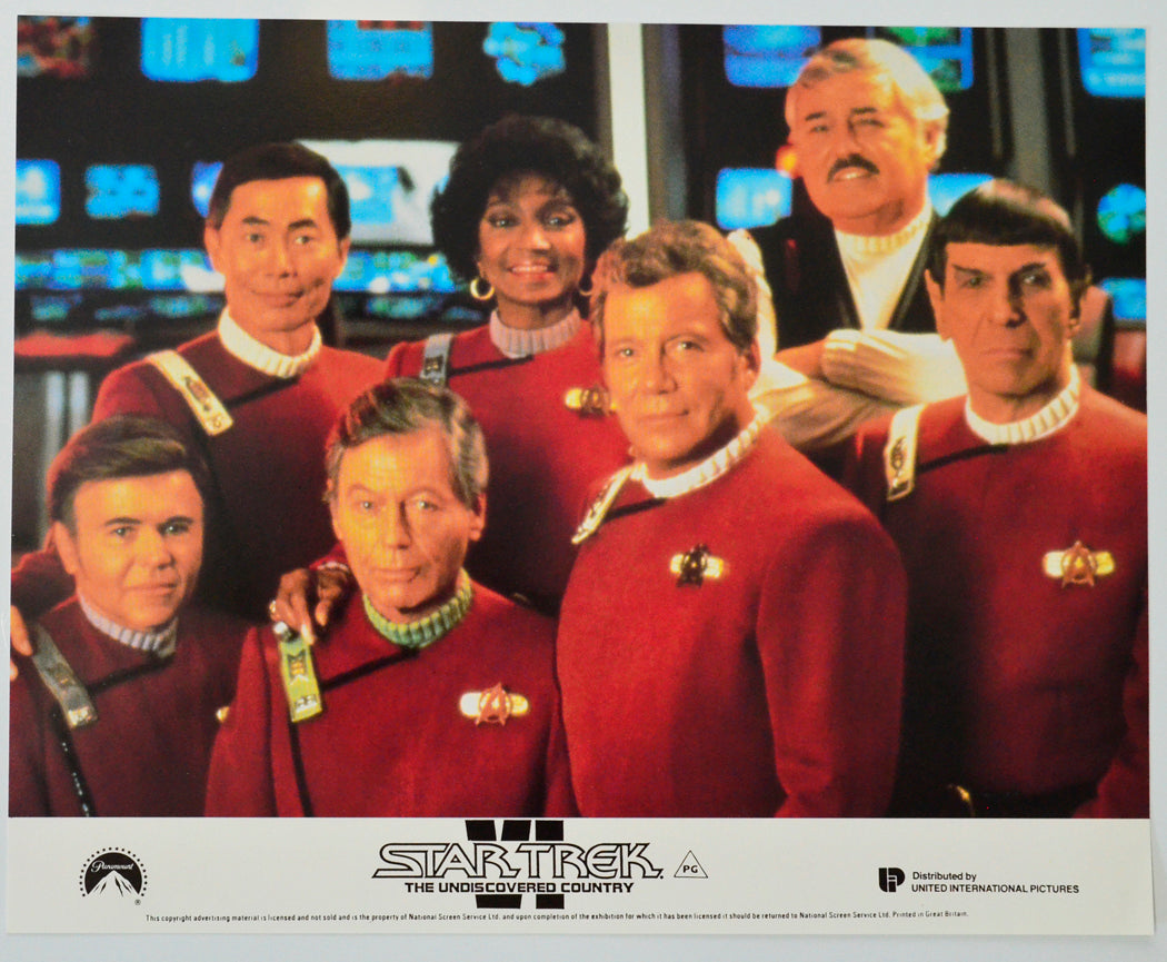 Star Trek VI : The Undiscovered Country (Card 1) Cinema Set of Colour FOH Stills / Lobby Cards 