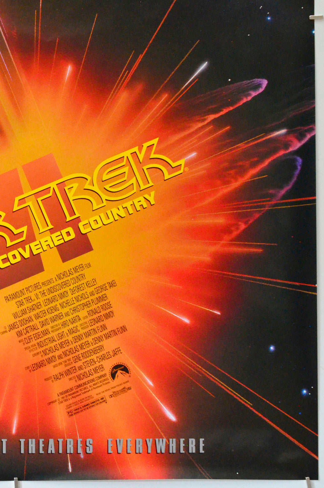 Star Trek VI : The Undiscovered Country (Bottom Right) Cinema One Sheet Movie Poster 