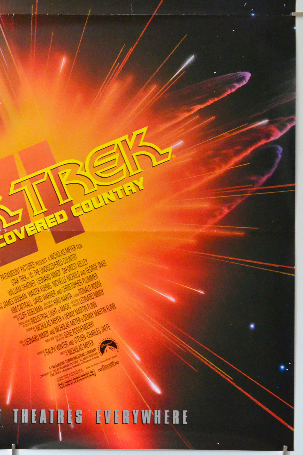 Star Trek VI : The Undiscovered Country (Bottom Right) Cinema One Sheet Movie Poster 