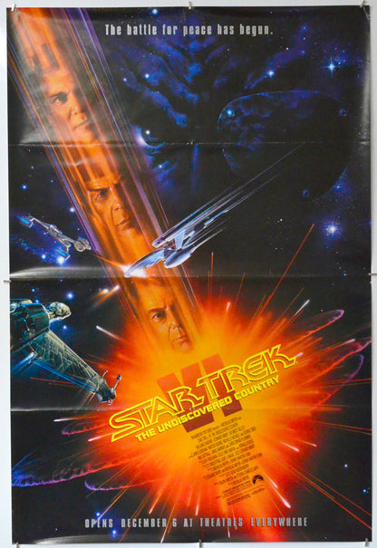 Star Trek VI : The Undiscovered Country - Original One Sheet Poster - Film Poster - Movie Poster 