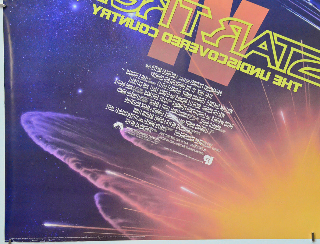 Star Trek VI : The Undiscovered Country (Back Bottom Left) Cinema Quad Movie Poster 