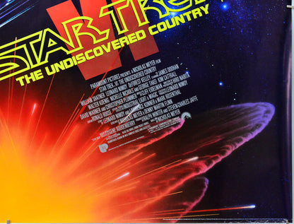Star Trek VI : The Undiscovered Country (Bottom Right) Cinema Quad Movie Poster 