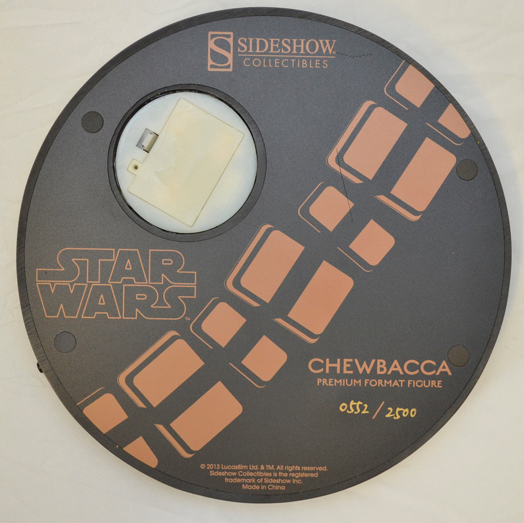 STAR WARS : SIDESHOW PREMIUM FORMAT CHEWBACCA – Base Bottom View 