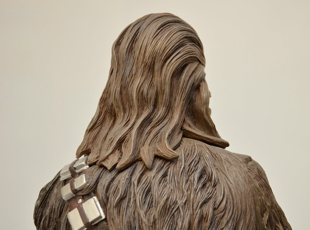 STAR WARS : SIDESHOW PREMIUM FORMAT CHEWBACCA – Head Rear View 