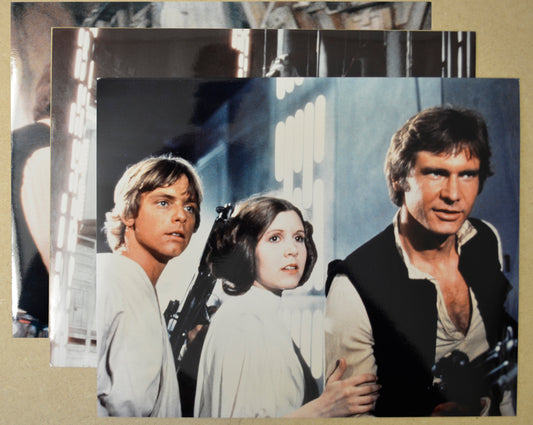 Star Wars Episode IV : A New Hope 3 Original Colur Press Stills (Photographs) 