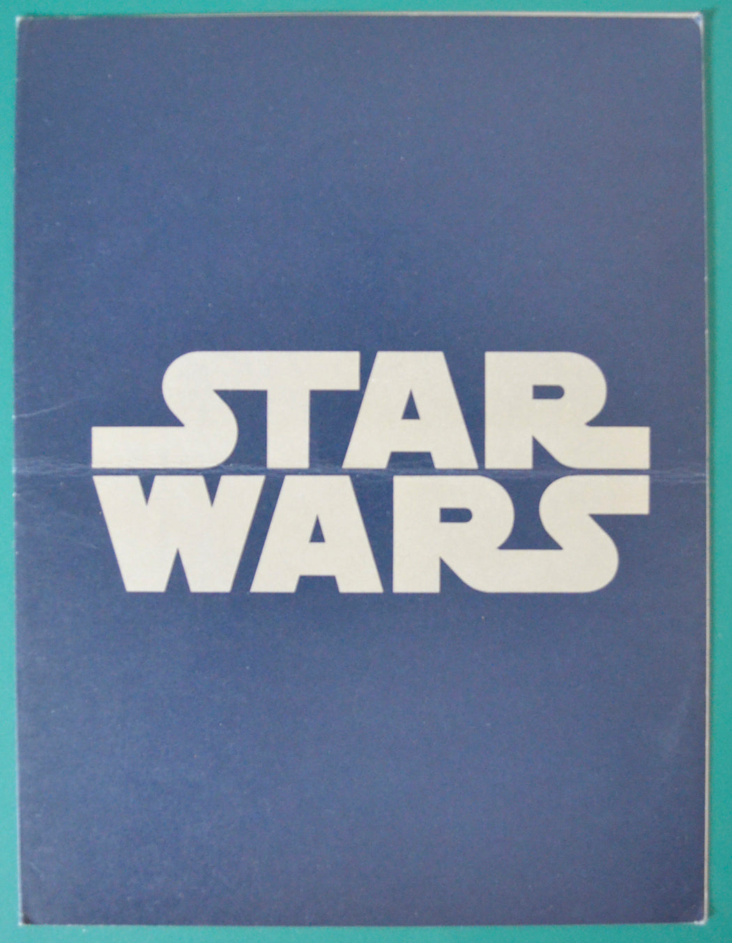 Star Wars   Original 4 Page Cinema Exhibitors Synopsis / Credits Card 