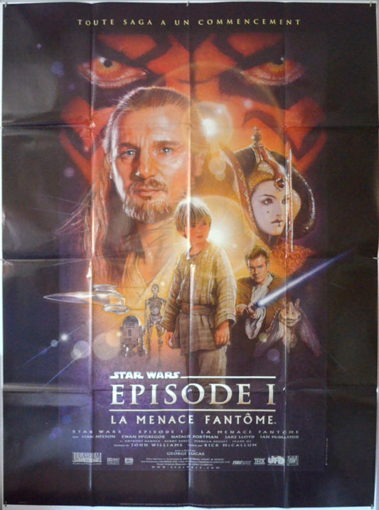 Star Wars Episode I : The Phantom Menace (Version B) Original French Grande Poster - Film Poster - Movie Poster