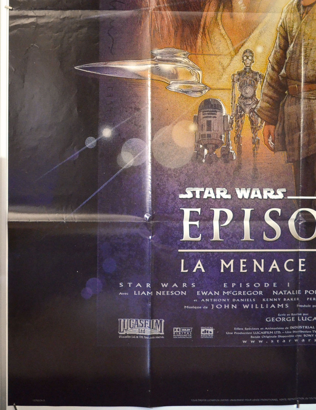 STAR WARS EPISODE 1 (Bottom Left) Cinema French Grande Movie Poster 