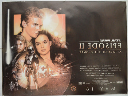 Star Wars : Episode II : Attack Of The Clones (Back) Cinema Quad Movie Poster 