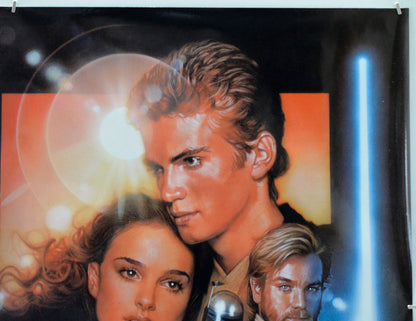 Star Wars : Episode II : Attack Of The Clones (Top Right) Cinema Quad Movie Poster 