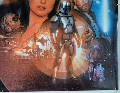 Star Wars : Episode II : Attack Of The Clones (Bottom Right) Cinema Quad Movie Poster 