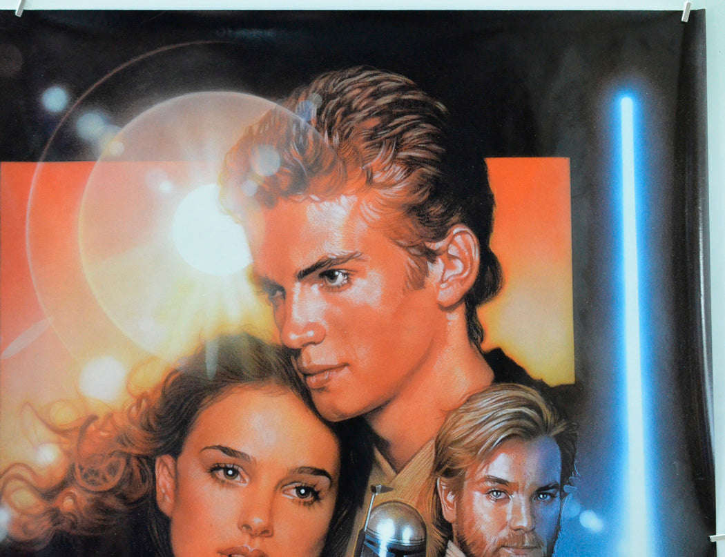 Star Wars : Episode II : Attack Of The Clones (Top Right) Cinema Quad Movie Poster 