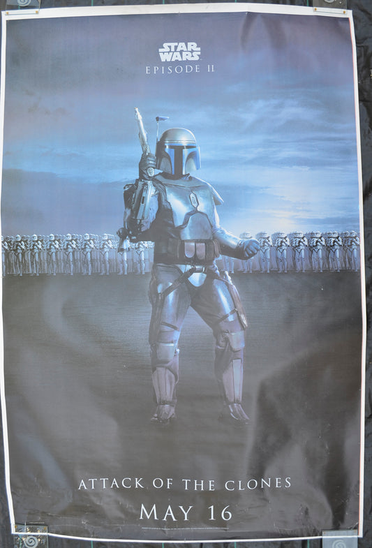 Star Wars : Episode II - Attack Of The Clones (Cinema release Bus Stop Poster – Jango Fett Version) Original Bus Stop Poster - Film Poster - Movie Poster