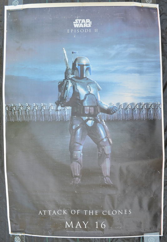 Star Wars : Episode II - Attack Of The Clones (Cinema release Bus Stop Poster – Jango Fett Version) Original Bus Stop Poster - Film Poster - Movie Poster