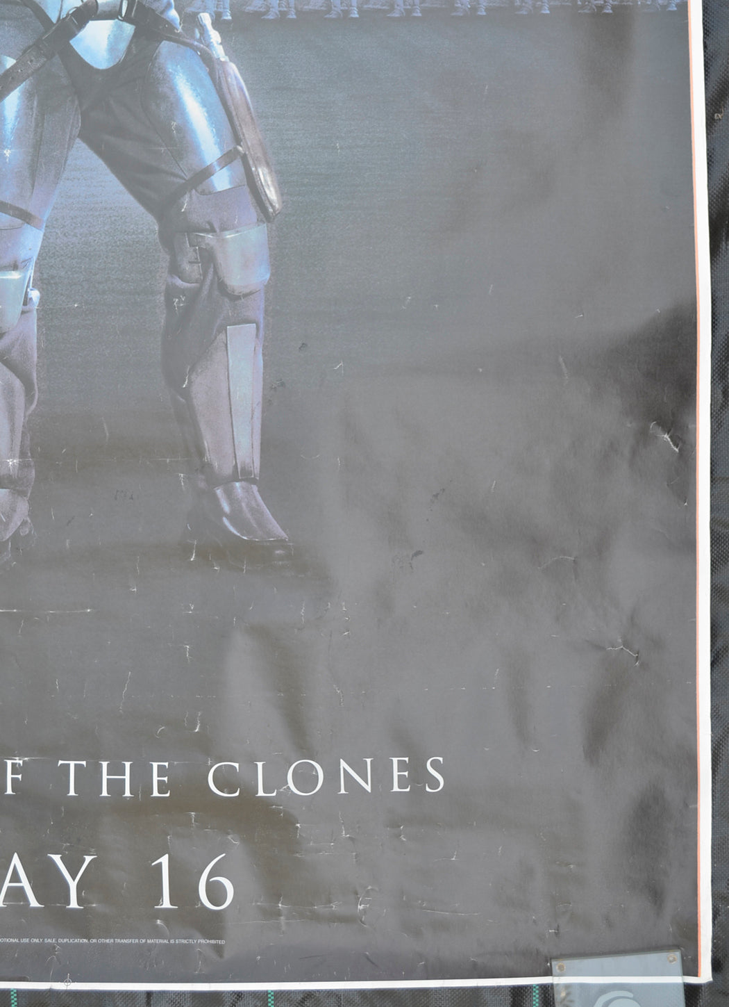 STAR WARS : EPISODE II - ATTACK OF THE CLONES Cinema Bus Stop Movie Poster Bottom Right  