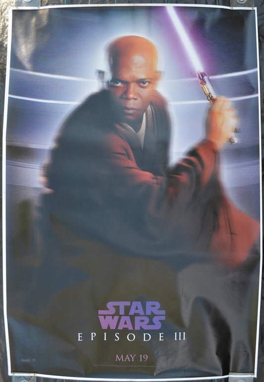 Star Wars : Episode III - Revenge Of The Sith (Cinema release Bus Stop Poster – Mace Windu Version) Original Bus Stop Poster - Film Poster - Movie Poster