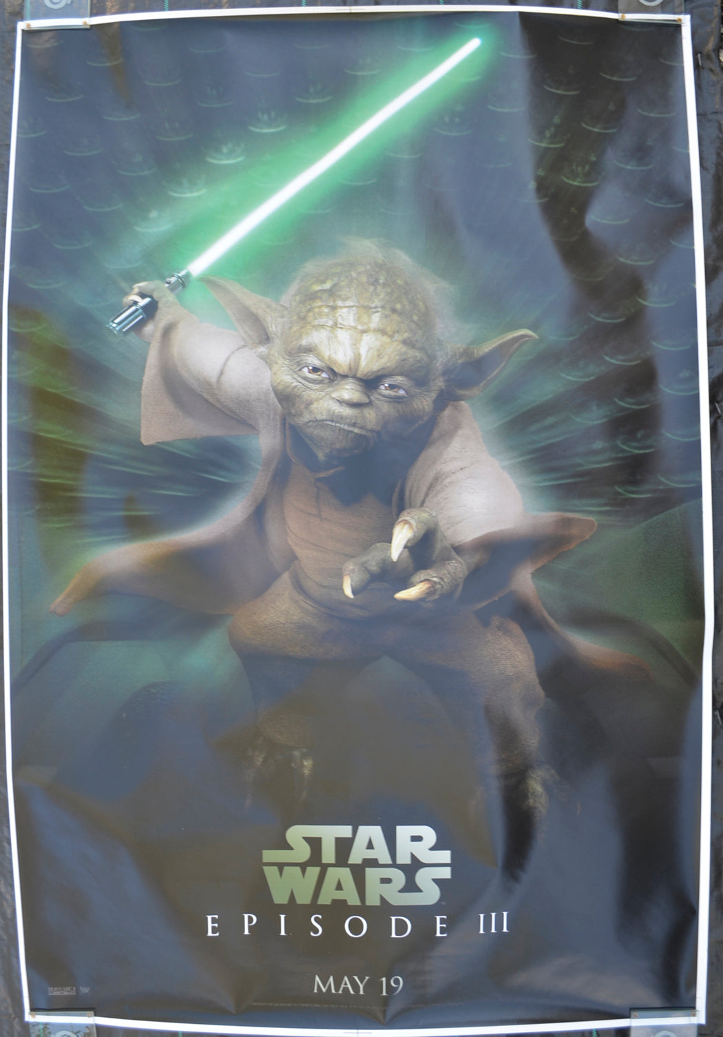 Star Wars : Episode III - Revenge Of The Sith (Cinema release Bus Stop Poster – Yoda Version) Original Bus Stop Poster - Film Poster - Movie Poster