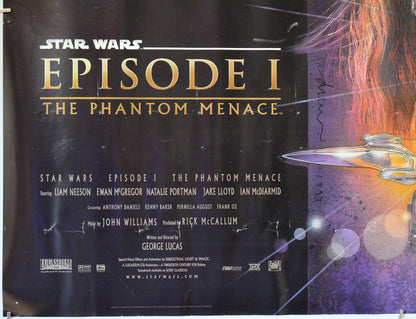 Star Wars Episode I : The Phantom Menace (Bottom Left) Cinema Quad Movie Poster 