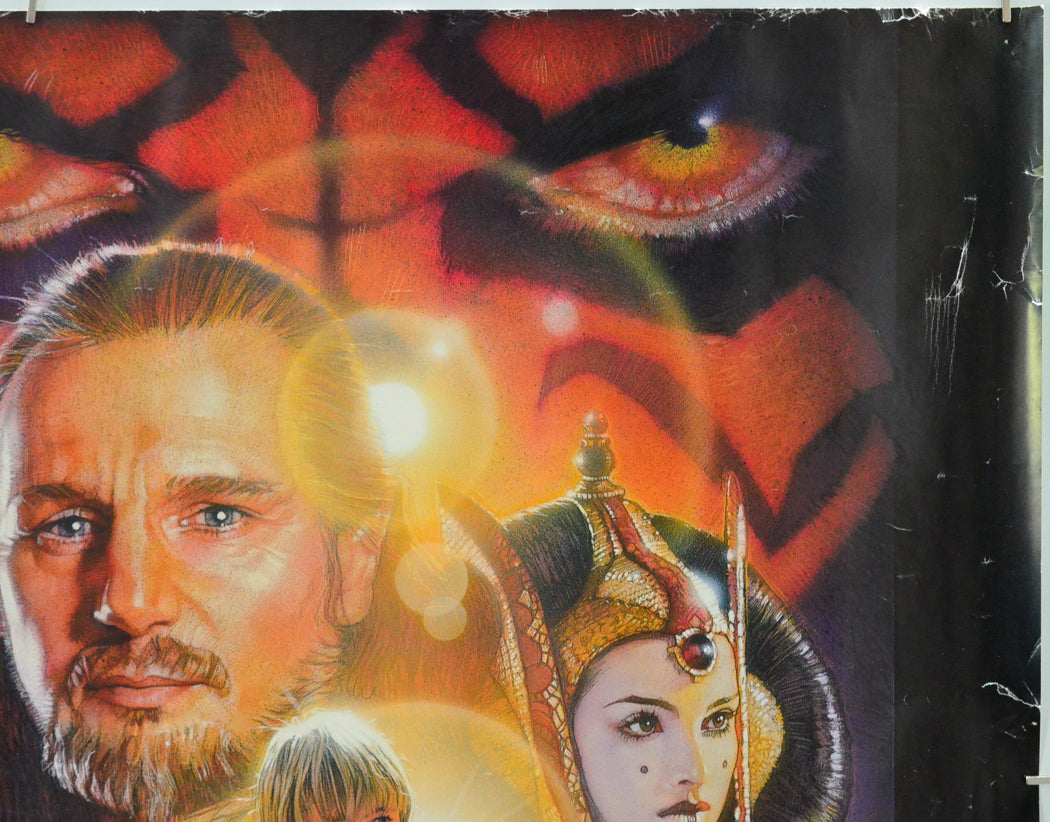Star Wars Episode I : The Phantom Menace (Top Right) Cinema Quad Movie Poster 