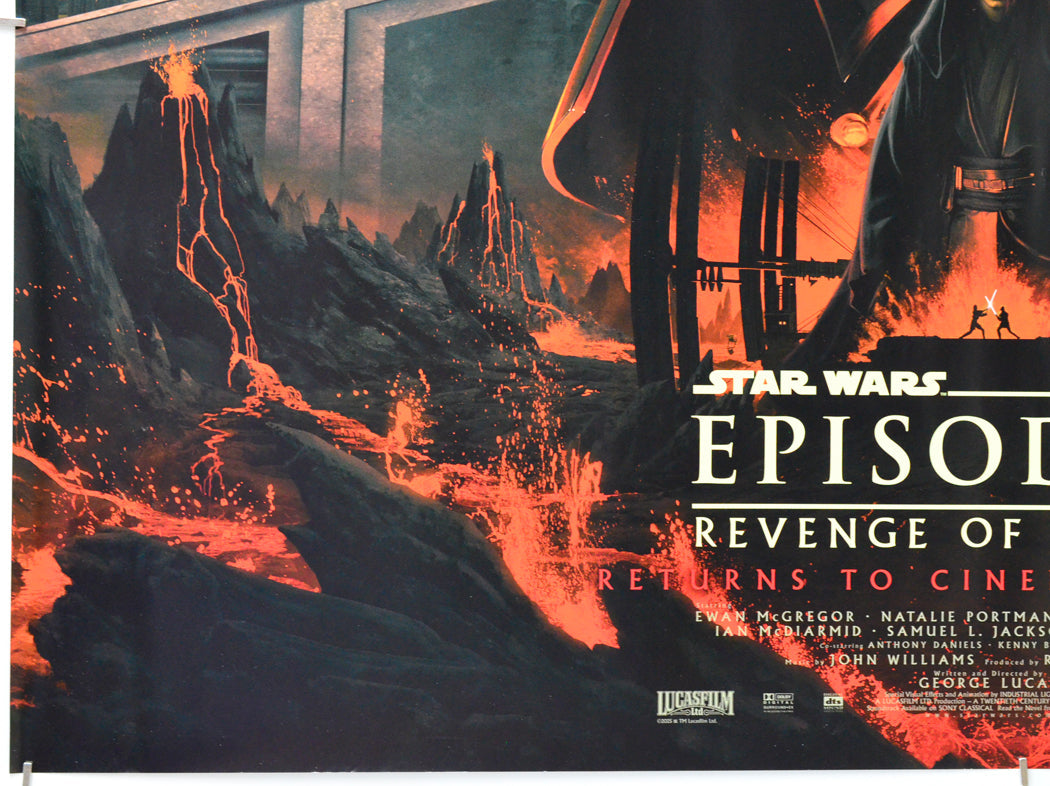 Star Wars : Episode III : Revenge Of The Sith (Bottom Left) Cinema Quad Movie Poster 