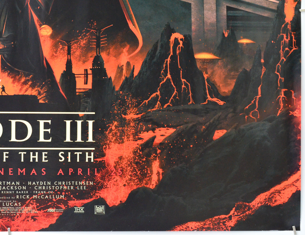 Star Wars : Episode III : Revenge Of The Sith (Bottom Right) Cinema Quad Movie Poster 