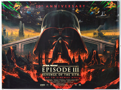 Star Wars : Episode III : Revenge Of The Sith - Original Quad Poster - Film Poster - Movie Poster