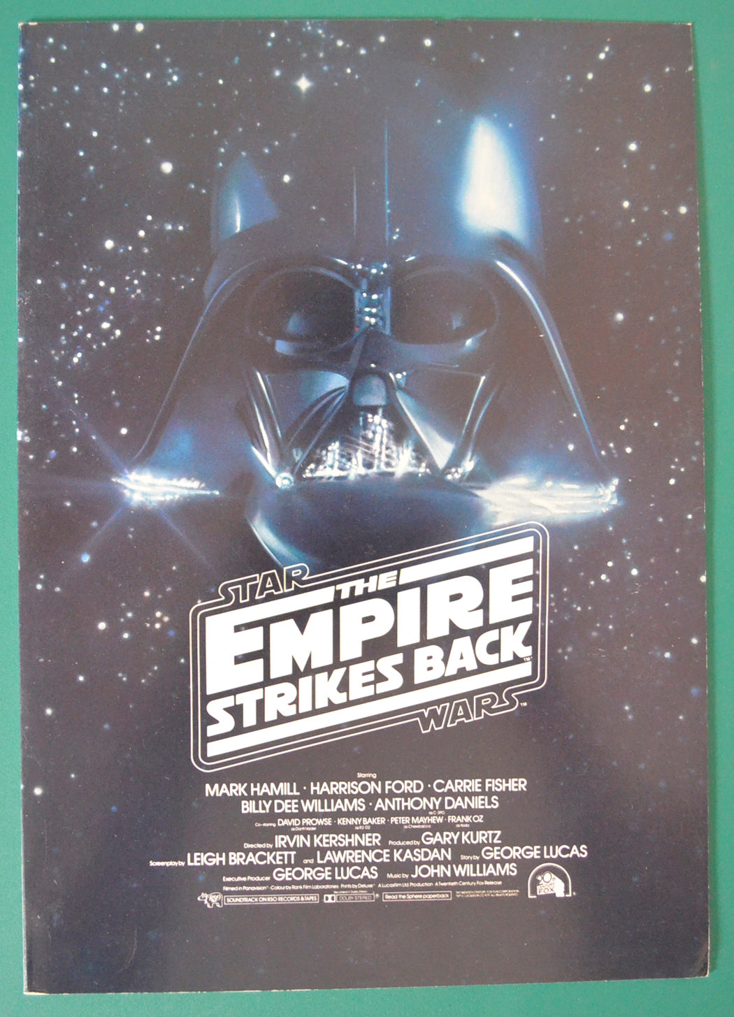 STAR WARS EPISODE V: THE EMPIRE STRIKES BACK – Cinema Exhibitors Campaign Press Book – Synopsis Front