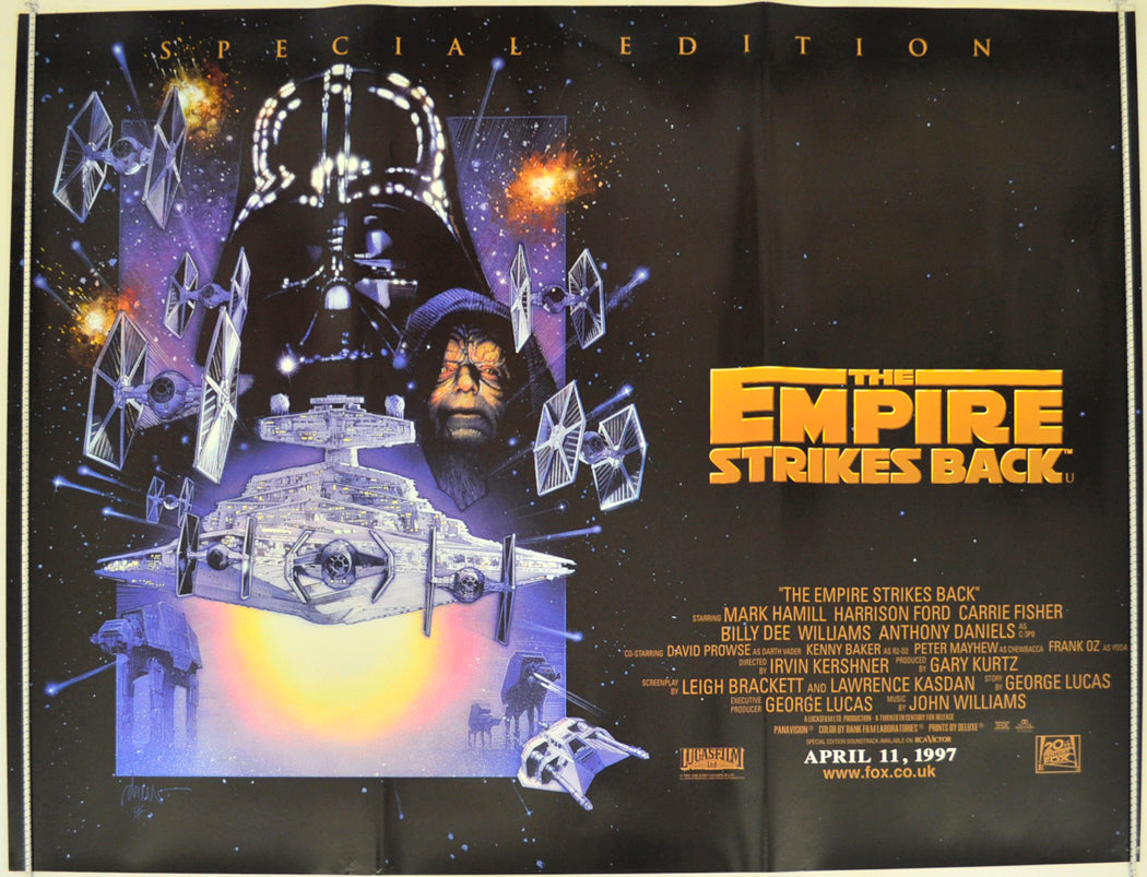 Star Wars Episode V : The Empire Strikes Back  (1997 Special Edition Quad Poster)   Original Quad Poster - Film Poster - Movie Poster  