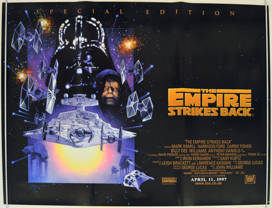 Star Wars Episode V : The Empire Strikes Back  (1997 Special Edition Quad Poster)   Original Quad Poster - Film Poster - Movie Poster  