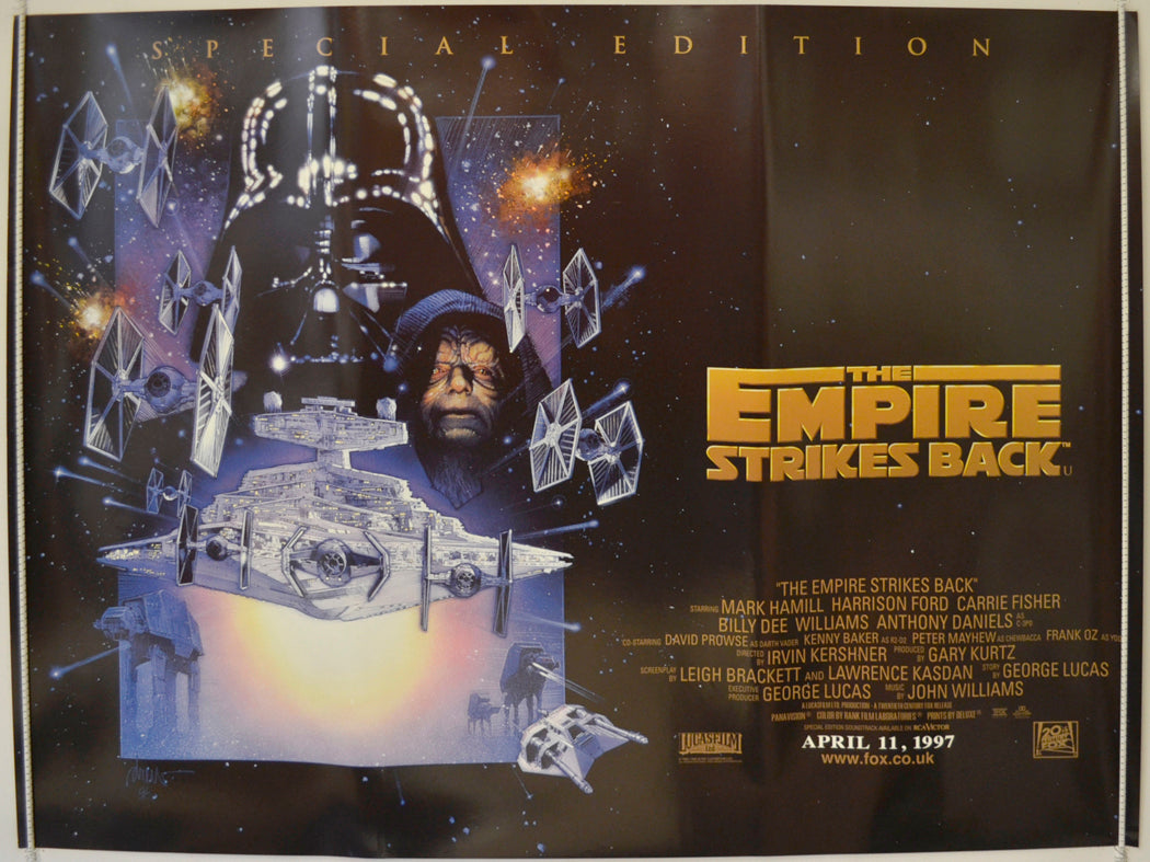 Star Wars Episode V : The Empire Strikes Back  (1997 Special Edition Quad Poster)   Original Quad Poster - Film Poster - Movie Poster