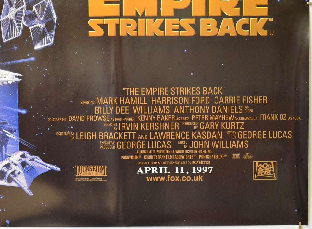 STAR WARS EPISODE V : THE EMPIRE STRIKES BACK (Bottom Right) Cinema Quad Movie Poster 