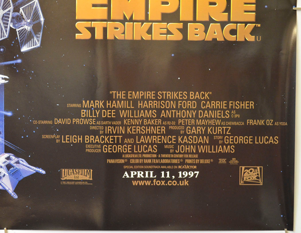 STAR WARS EPISODE V : THE EMPIRE STRIKES BACK (Bottom Right) Cinema Quad Movie Poster 