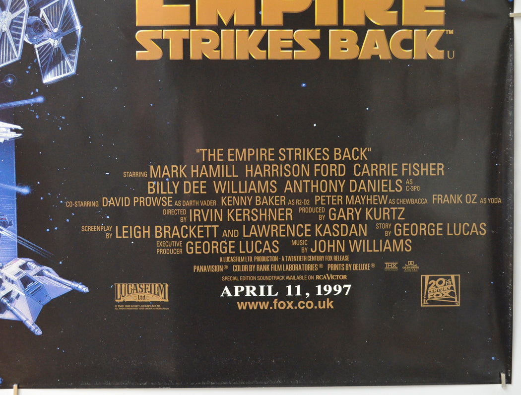 STAR WARS EPISODE V : THE EMPIRE STRIKES BACK (Bottom Right) Cinema Quad Movie Poster 