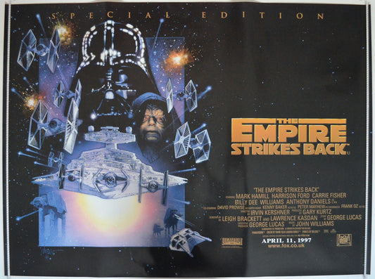 Star Wars Episode V : The Empire Strikes Back  (1997 Special Edition Quad Poster)   Original Quad Poster - Film Poster - Movie Poster  