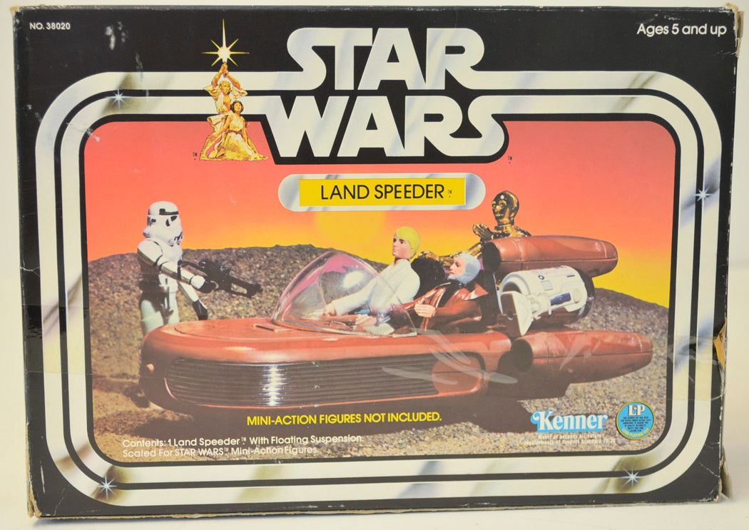 STAR WARS - LAND SPEEDER - Kenner Toy - 38020 (BOX BACK View)  