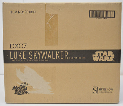 STAR WARS : HOT TOYS - LUKE SKYWALKER – BESPIN OUTFIT - DX07 – Brown Shipper Front View 