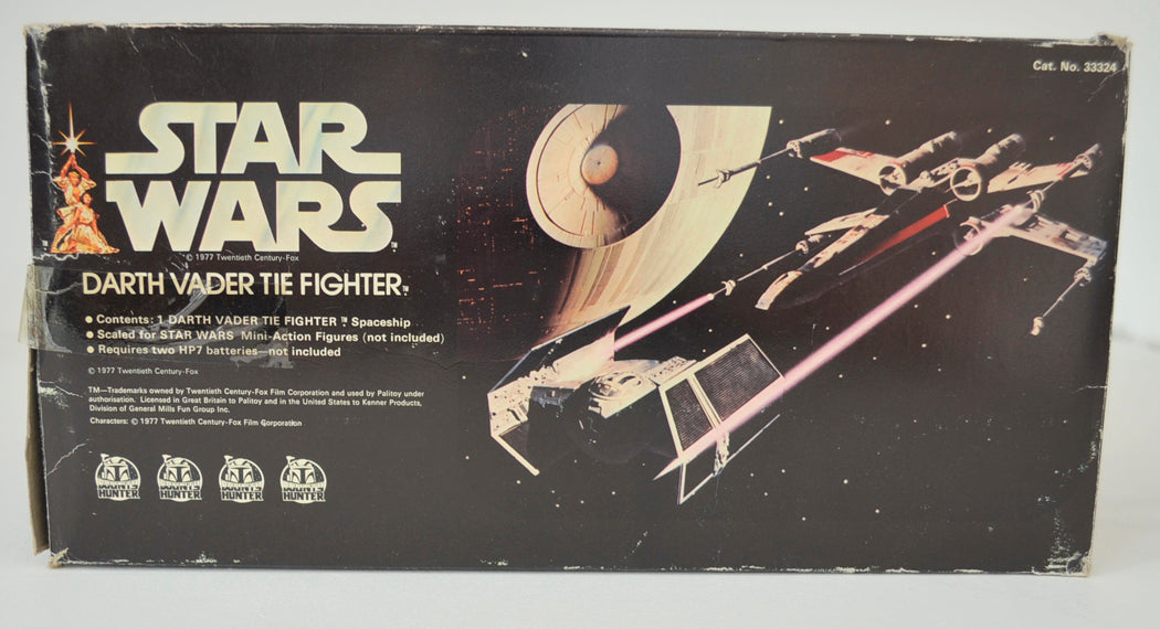 STAR WARS - DARTH VADER TIE FIGHTER - Palitoy Toy 33324 (BOX SIDE 1 View)  