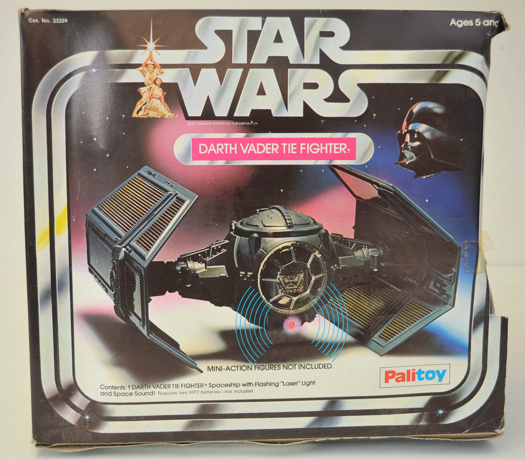 STAR WARS - DARTH VADER TIE FIGHTER - Palitoy Toy 33324 (BOX FRONT View)  