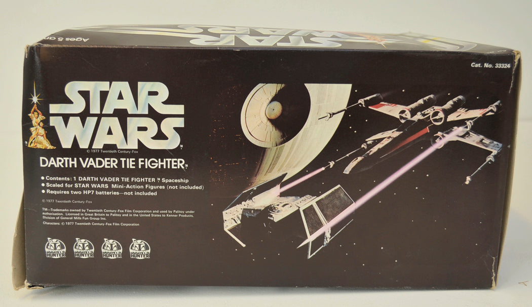 STAR WARS - DARTH VADER TIE FIGHTER - Palitoy Toy 33324 (BOX SIDE 1 View)  