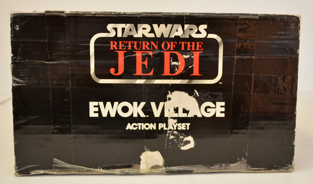 STAR WARS - RETURN OF THE JEDI - EWOK VILLAGE - Palitoy Toy - tri-logo (BOX SIDE 4 View)  