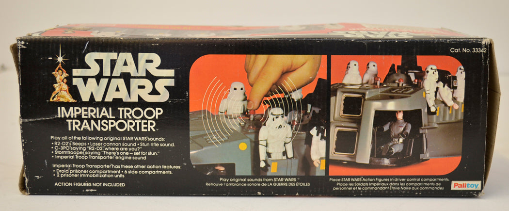 STAR WARS - IMPERIAL TROOP TRANSPORTER - Palitoy Toy - 33342 (BOX SIDE 1 View)  